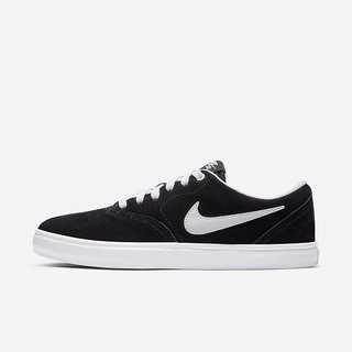 Adidasi Skate Nike SB Check Solarsoft Dama Negrii Albi | MTHE-98173